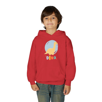 Kids Dino Embrace Hoodie Printify