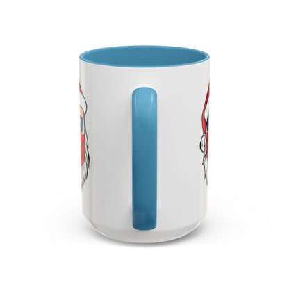 Accent Coffee Mug - Santa Super kiddo - [[{"value":"Wonderwear Kid"}]]