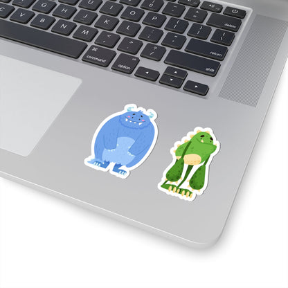 Kiss-Cut Vinyl Decals - Cute monster Printify