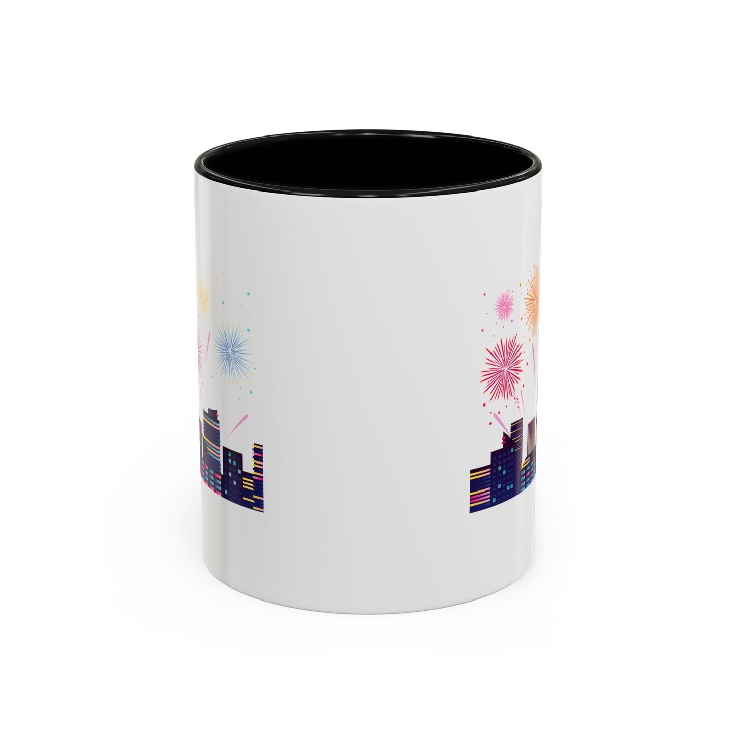 Accent Coffee Mug - Super kiddo with fireworks