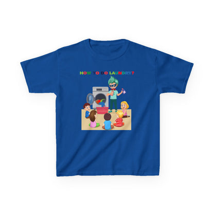 Kids Heavy Cotton™ Tee - super kiddo teaching laundry - [[{"value":"Wonderwear Kid"}]]