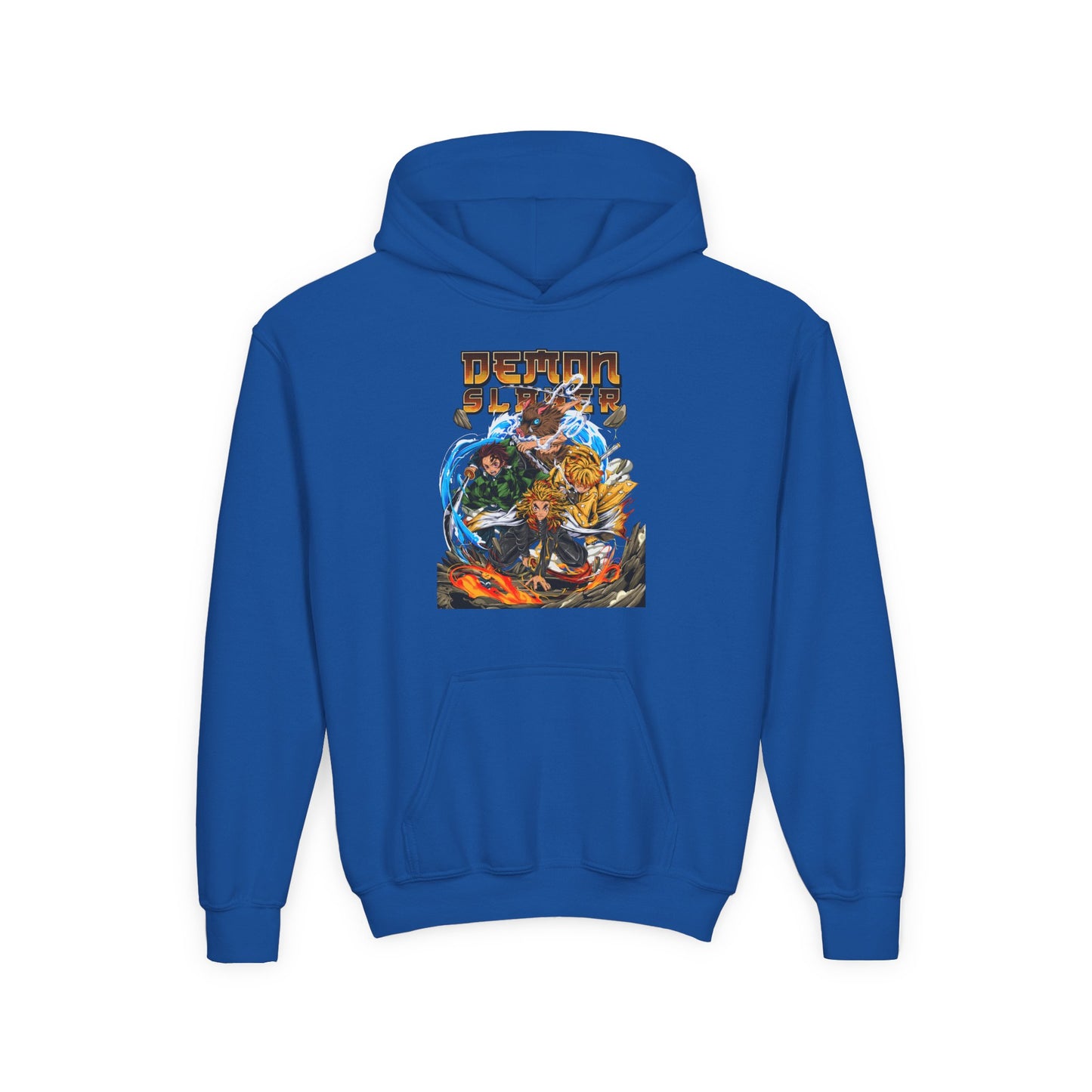 Youth Heavy Blend Hooded Sweatshirt - Demon slayer