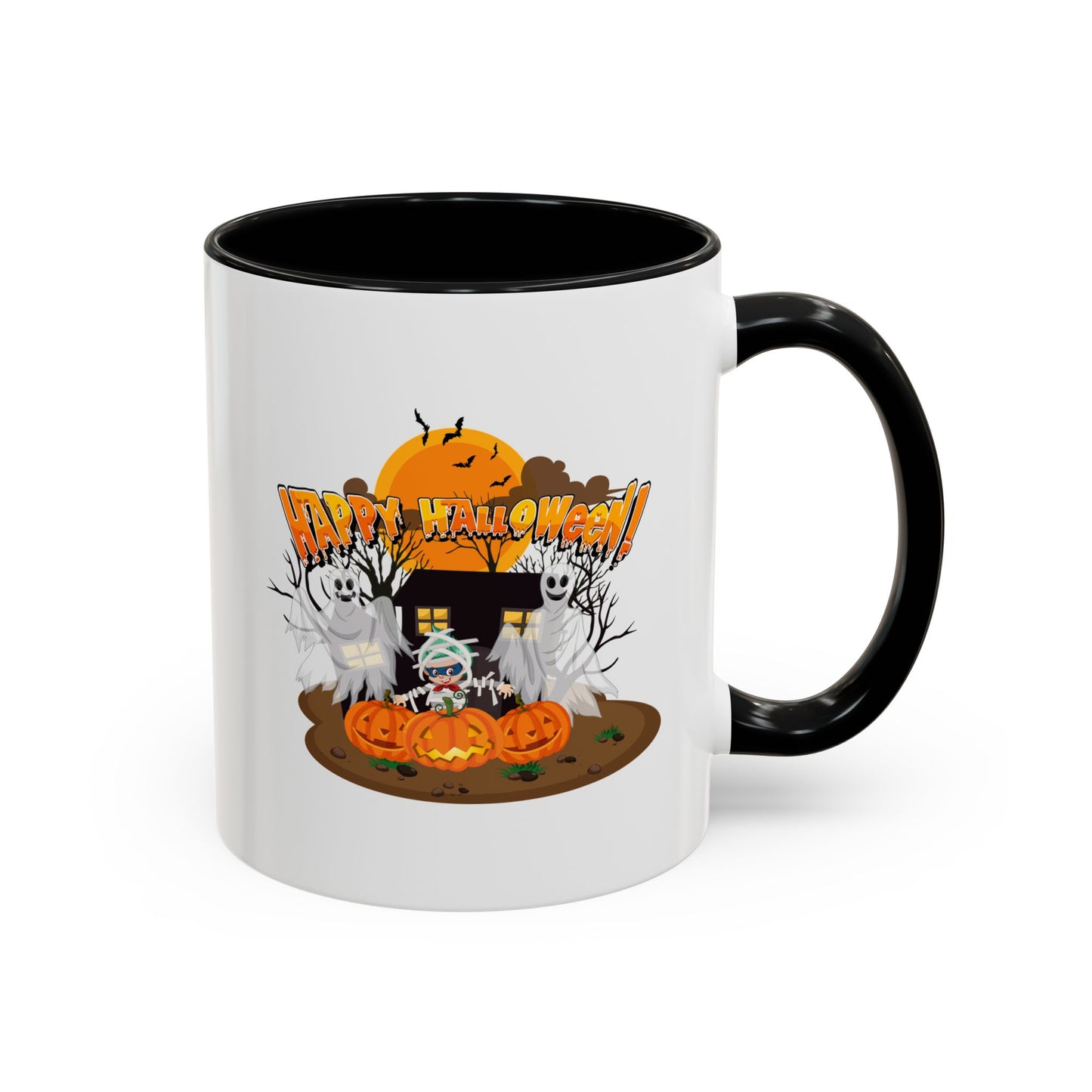 Accent Coffee Mug - Super kiddo with ghost