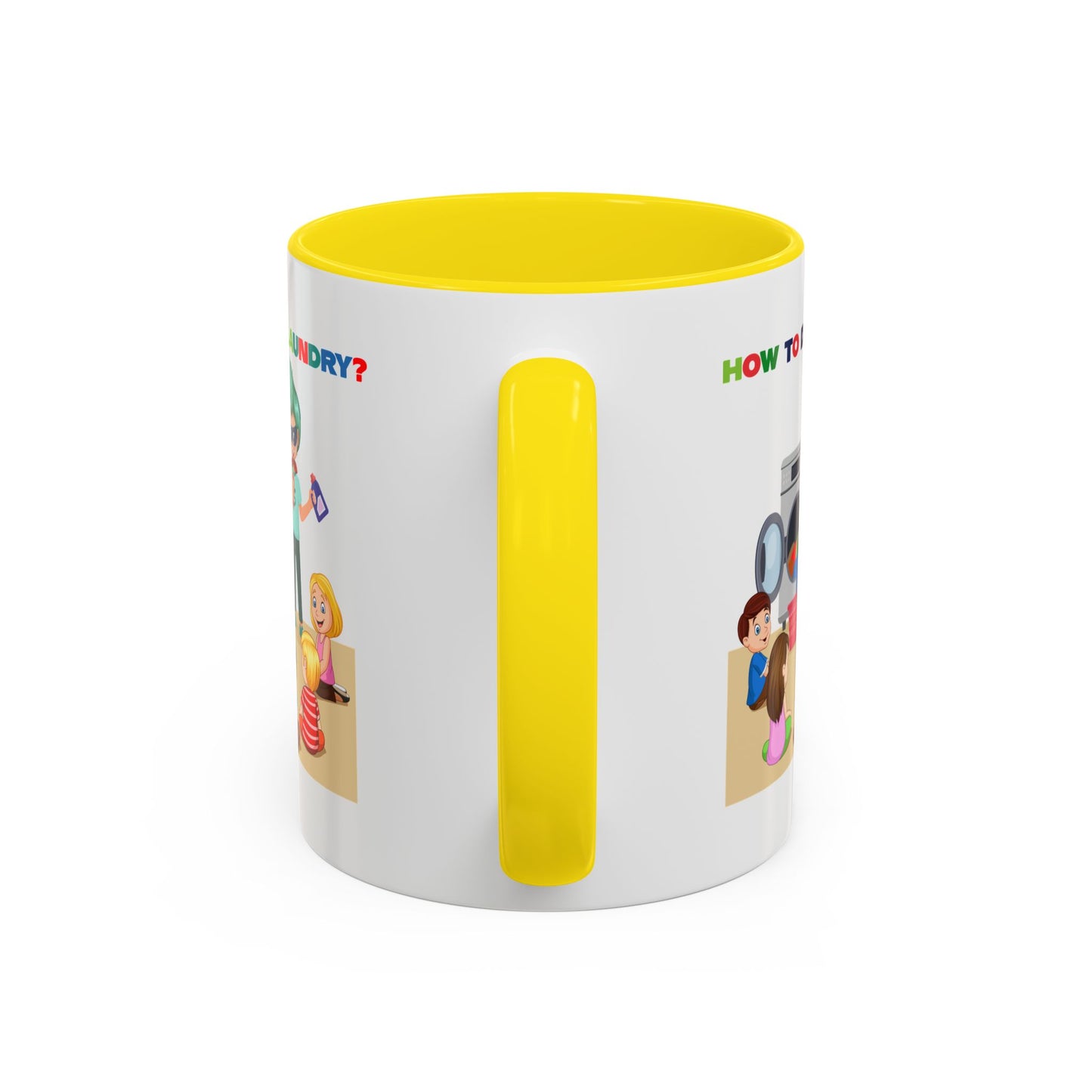 Accent Coffee Mug - super kiddo teaching laundry
