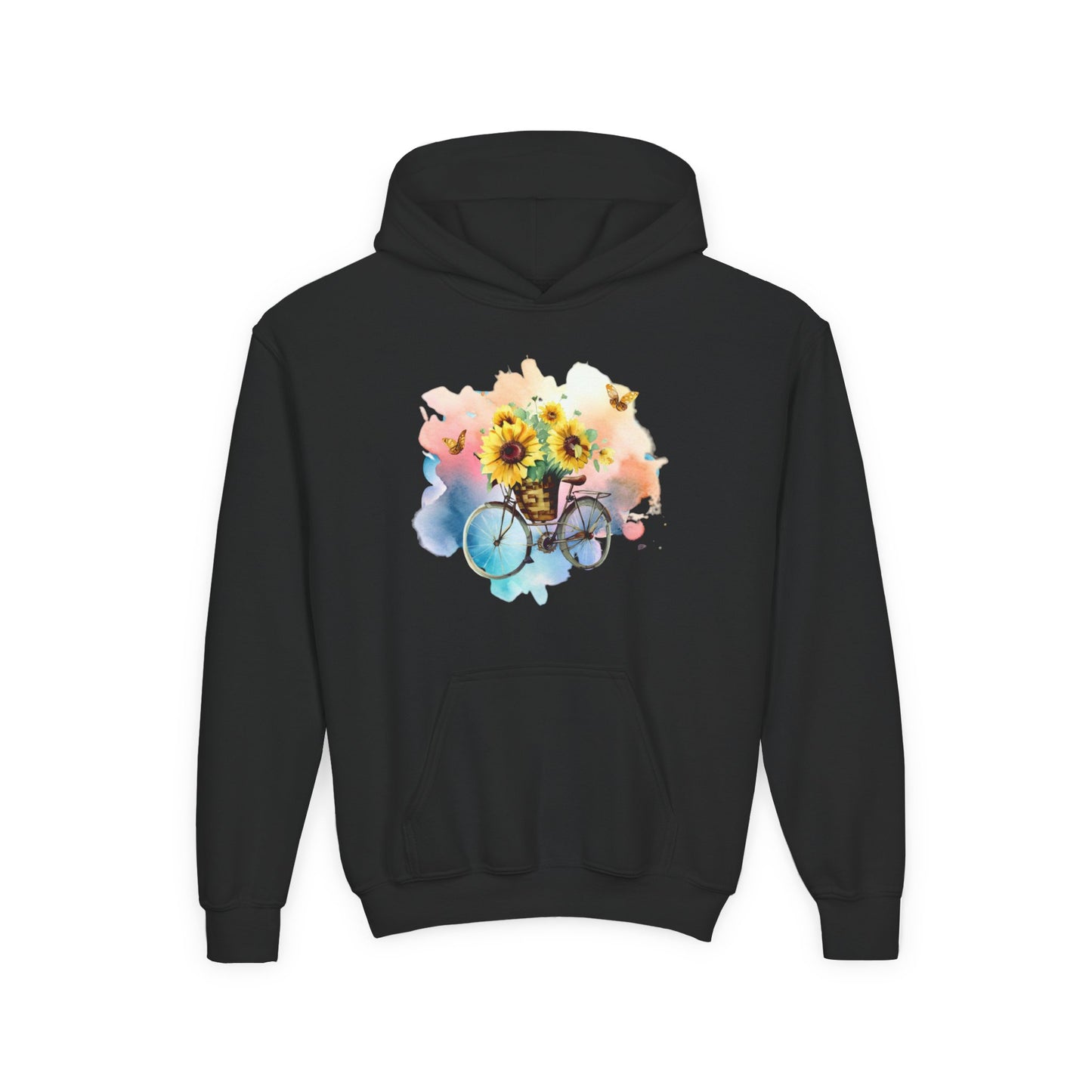 Youth Heavy Blend Hooded Sweatshirt - Sunflower Bicycle