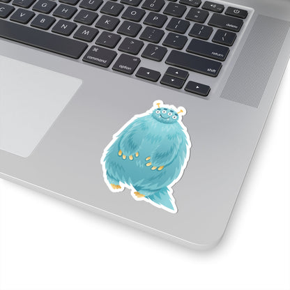 Kiss-Cut Vinyl Decals - Blue monster Printify