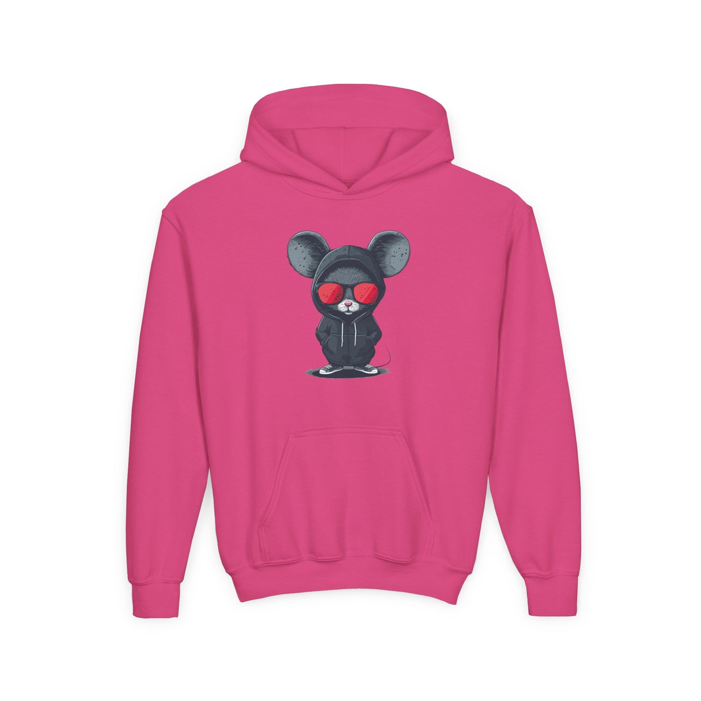 Youth Heavy Blend Hooded Sweatshirt - Cool Bear Design