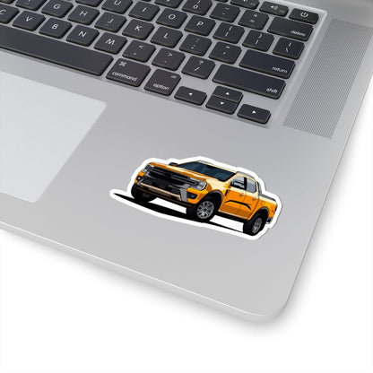 Kiss-Cut Stickers - Orange Truck Printify