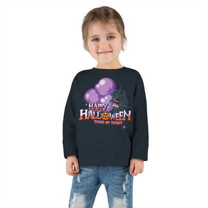 Toddler Long Sleeve Tee - Happy holloween - spider kiddo - [[{"value":"Wonderwear Kid"}]]