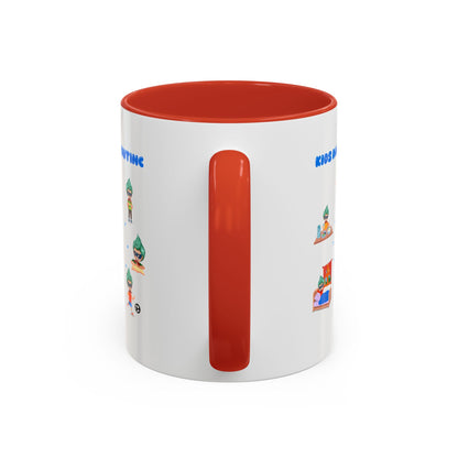 Accent Coffee Mug - Super kiddo daily routine - [[{"value":"Wonderwear Kid"}]]
