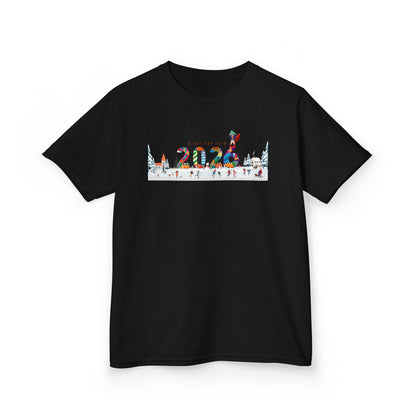 Kids Heavy Cotton™ Tee - Happy 2026 - [[{"value":"Wonderwear Kid"}]]