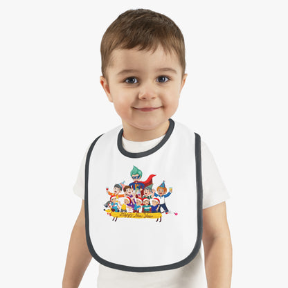 Baby Bib - Happy new year with friends - [[{"value":"Wonderwear Kid"}]]