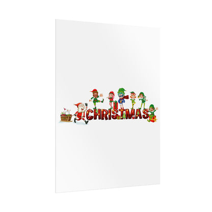 Rolled Posters - Christmas with santa claus and friends - [[{"value":"Wonderwear Kid"}]]