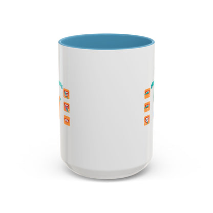 Accent Coffee Mug - Super kiddo how to brush teeth - [[{"value":"Wonderwear Kid"}]]
