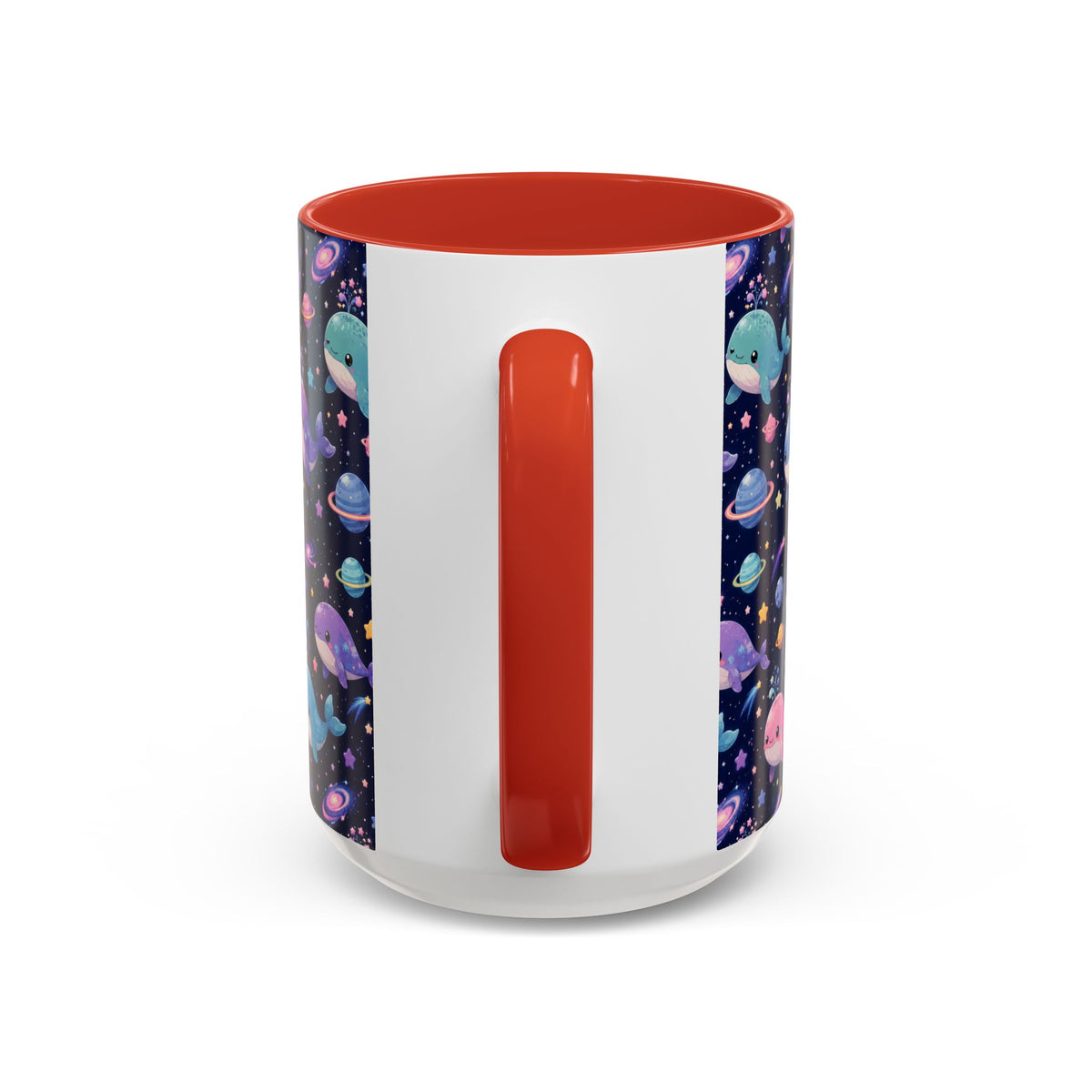 Accent Coffee Mug  (11/15 oz) - Cosmic Whale Adventure
