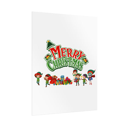 Rolled Posters - Merry christmas from super friends - [[{"value":"Wonderwear Kid"}]]