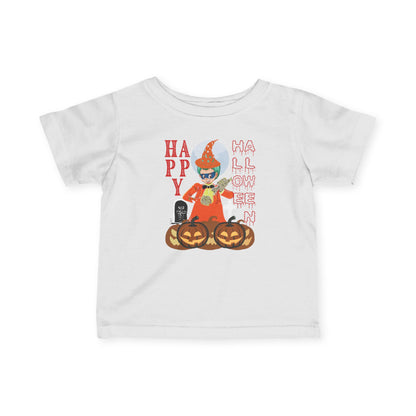 Infant Fine Jersey Tee - Holloween design by super kiddo Printify