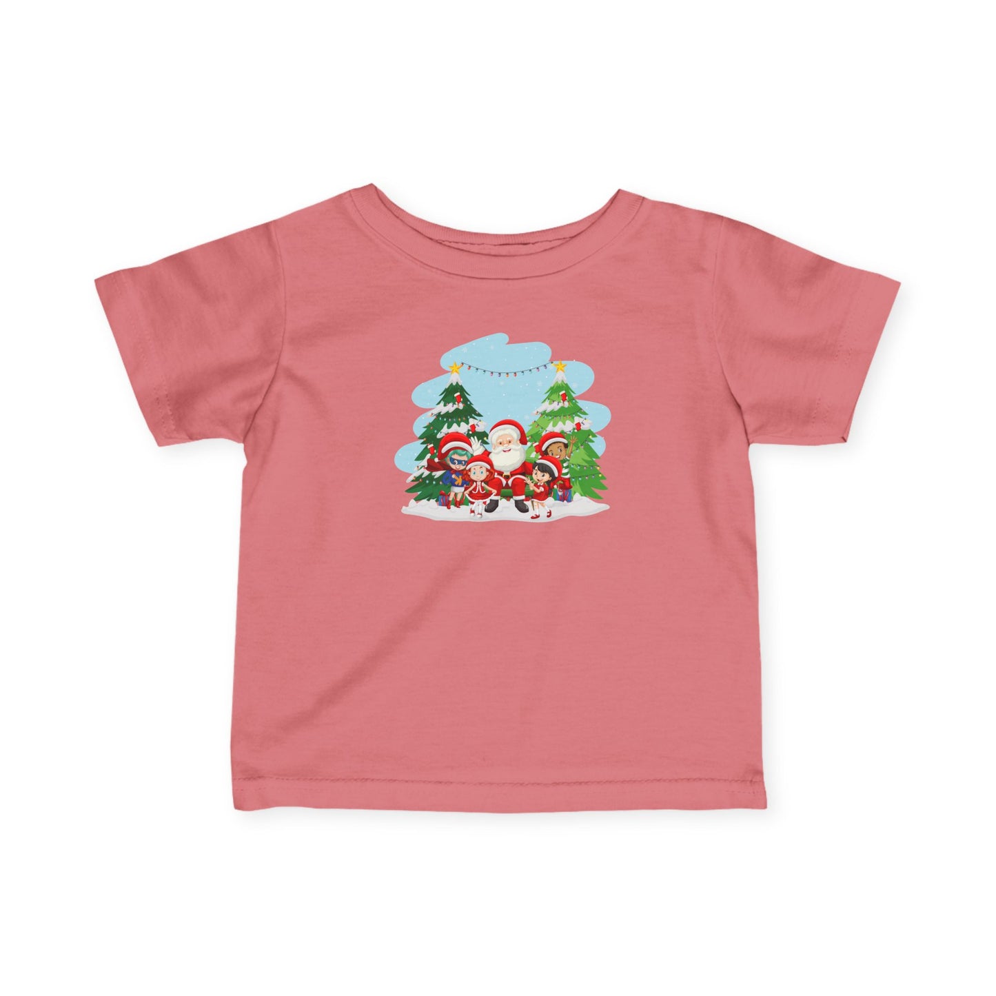 Infant Fine Jersey Tee - Super kiddo with santa claus - [[{"value":"Wonderwear Kid"}]]