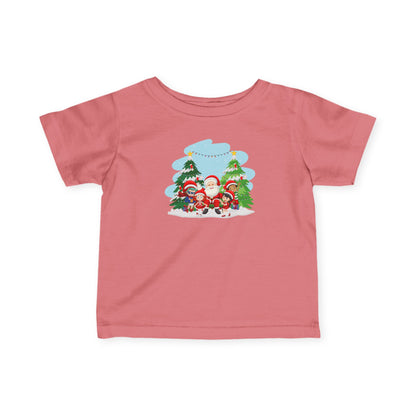 Infant Fine Jersey Tee - Super kiddo with santa claus - [[{"value":"Wonderwear Kid"}]]
