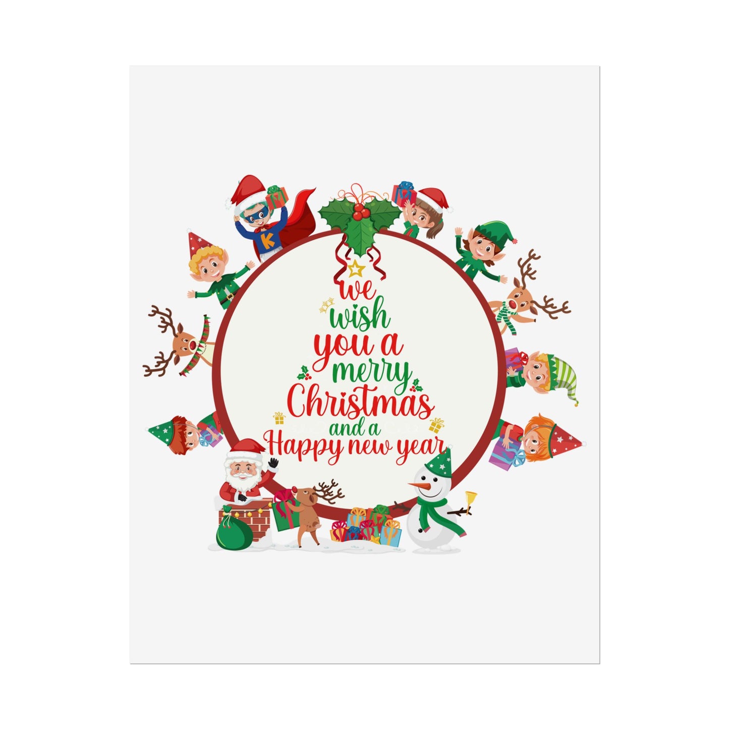 Rolled Posters - We wish you a merry christmas - [[{"value":"Wonderwear Kid"}]]