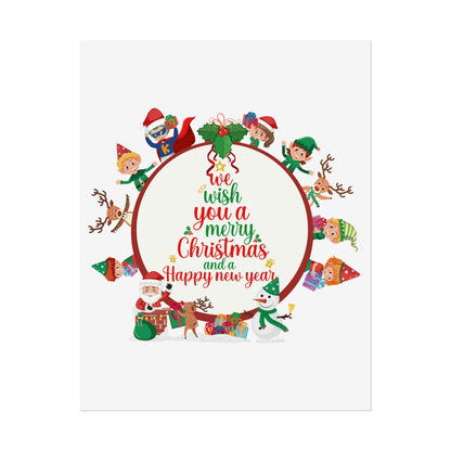 Rolled Posters - We wish you a merry christmas - [[{"value":"Wonderwear Kid"}]]