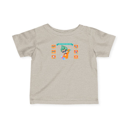 Infant Fine Jersey Tee - Super kiddo how to brush teeth - [[{"value":"Wonderwear Kid"}]]