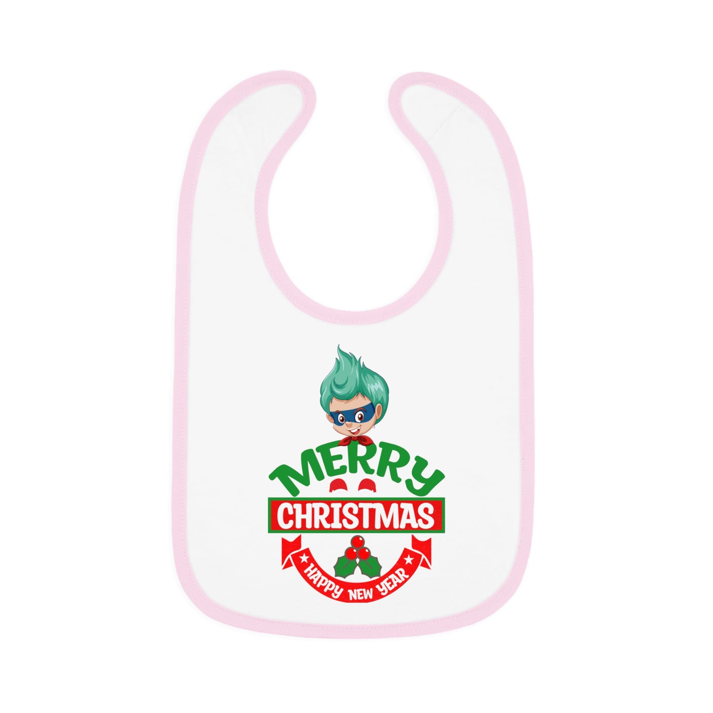 Baby Bib - Merry chridtmas from super kiddo
