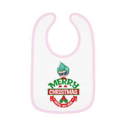 Baby Bib - Merry chridtmas from super kiddo - [[{"value":"Wonderwear Kid"}]]