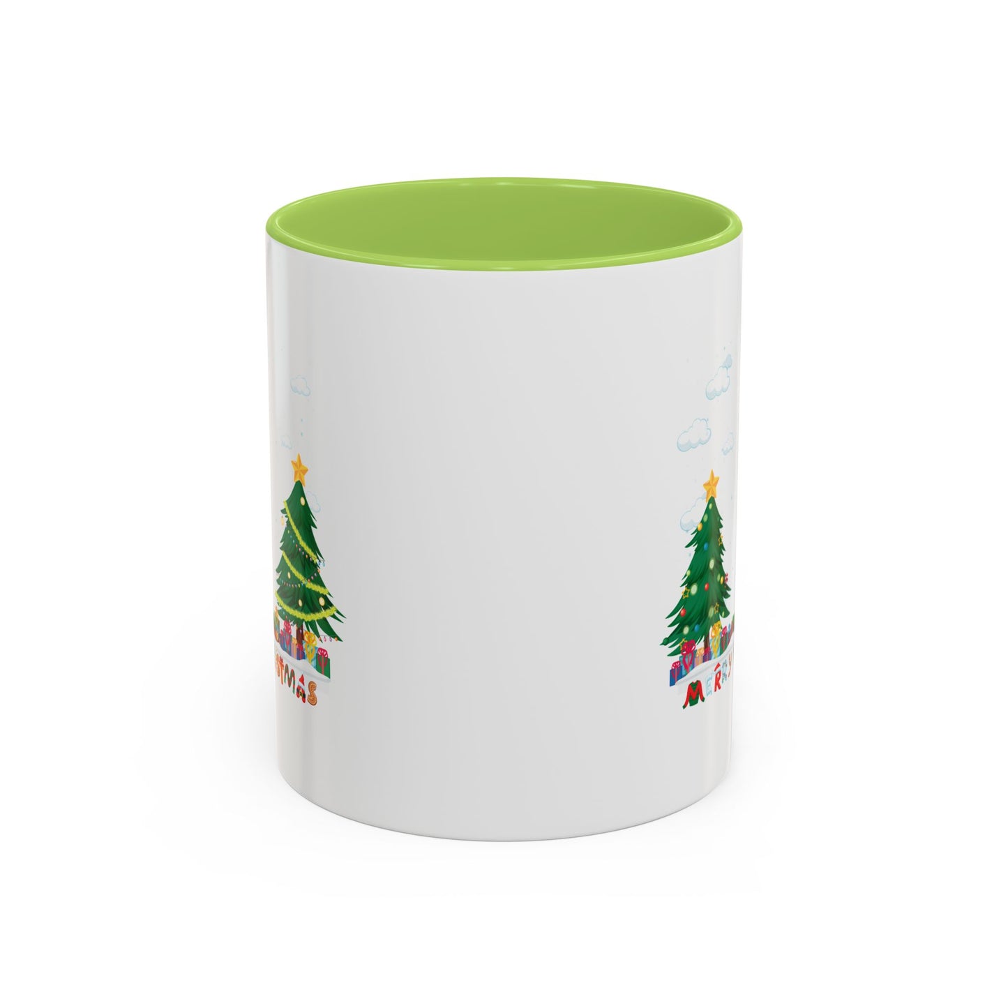 Accent Coffee Mug - Christmas and snowing