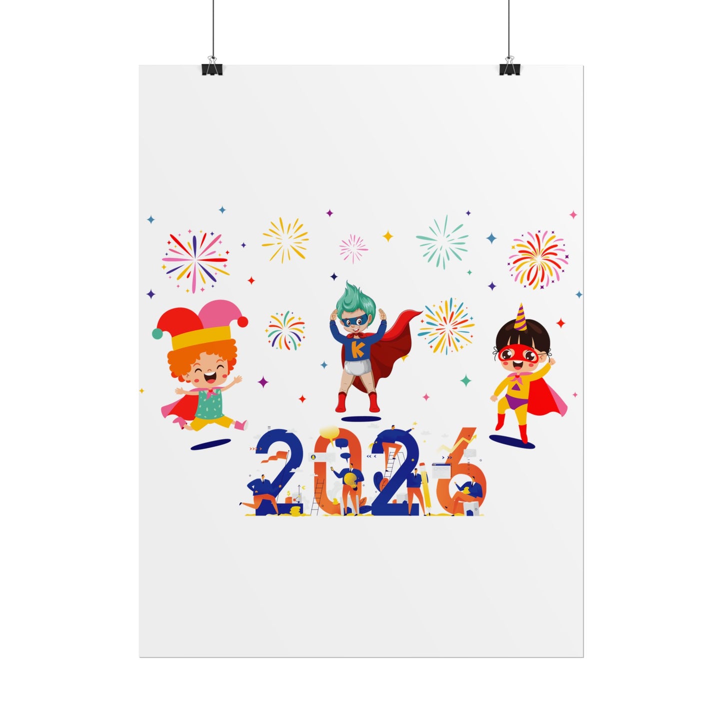 Rolled Posters - Super kiddo and other hero - [[{"value":"Wonderwear Kid"}]]