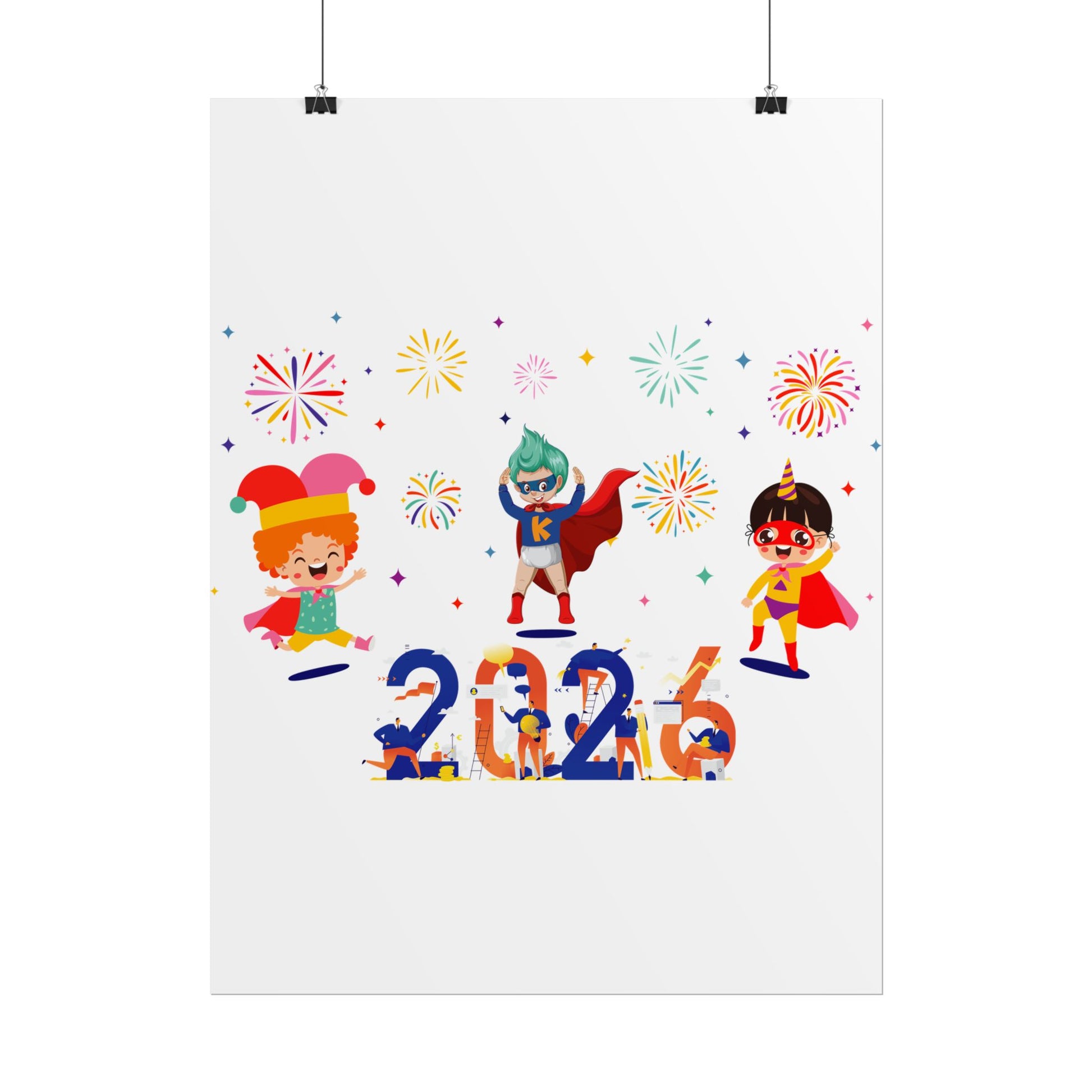 Rolled Posters - Super kiddo and other hero - [[{"value":"Wonderwear Kid"}]]