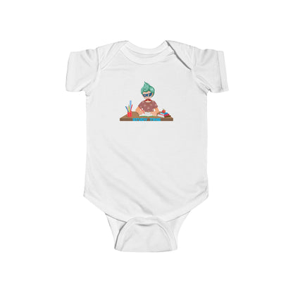 Infant Bodysuit - Super kiddo studying - [[{"value":"Wonderwear Kid"}]]