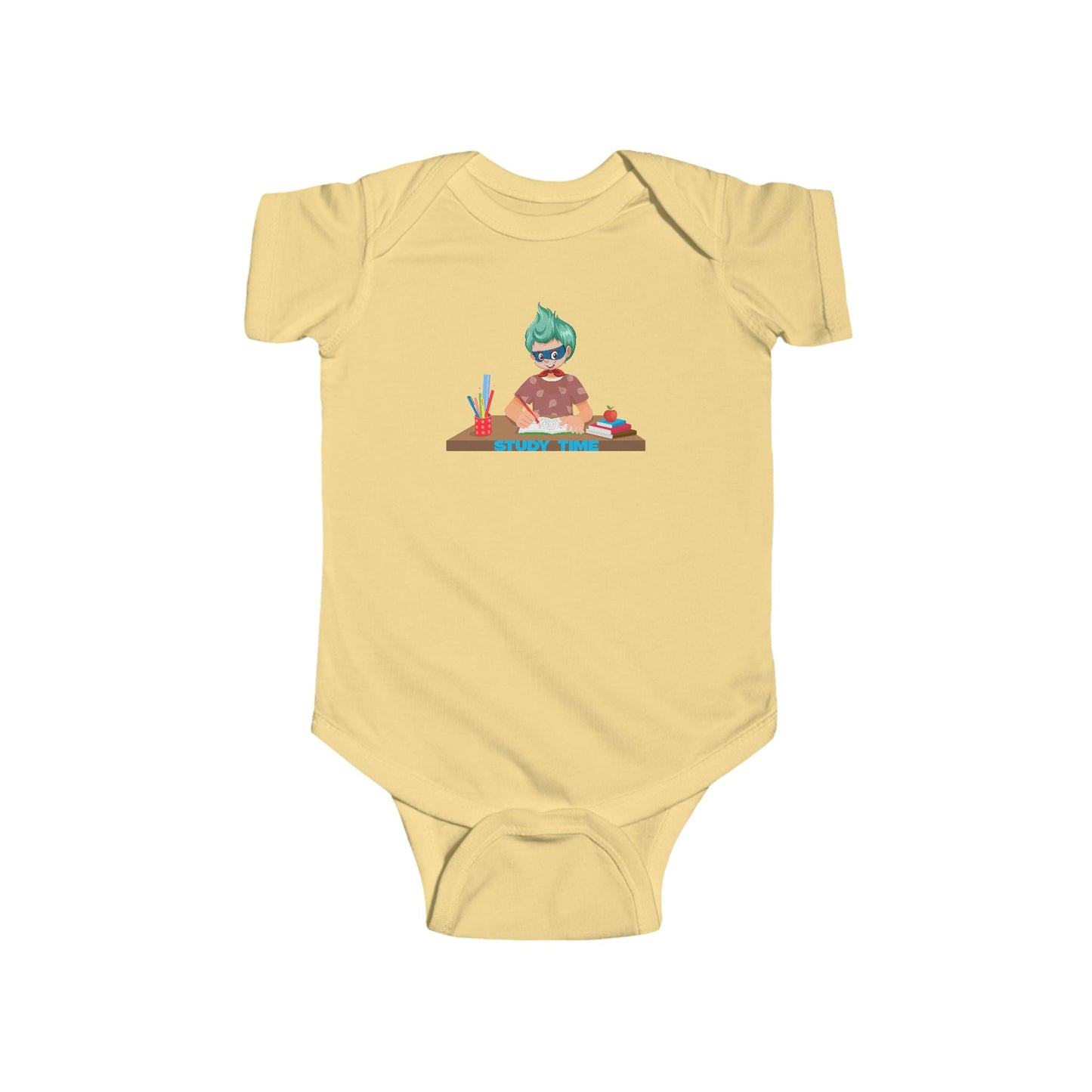 Infant Bodysuit - Super kiddo studying - [[{"value":"Wonderwear Kid"}]]