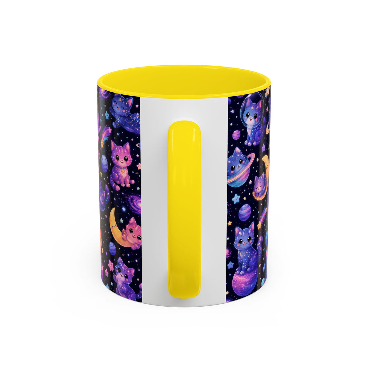 Accent Coffee Mug (11/15 oz) - Galaxy cats