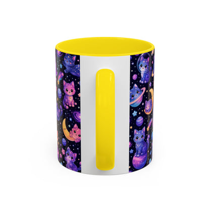 Accent Coffee Mug (11/15 oz) - Galaxy cats