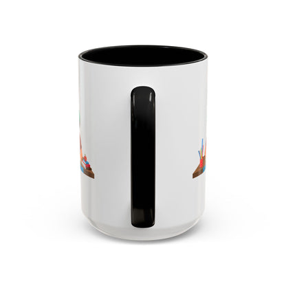 Accent Coffee Mug - Super kiddo studying - [[{"value":"Wonderwear Kid"}]]