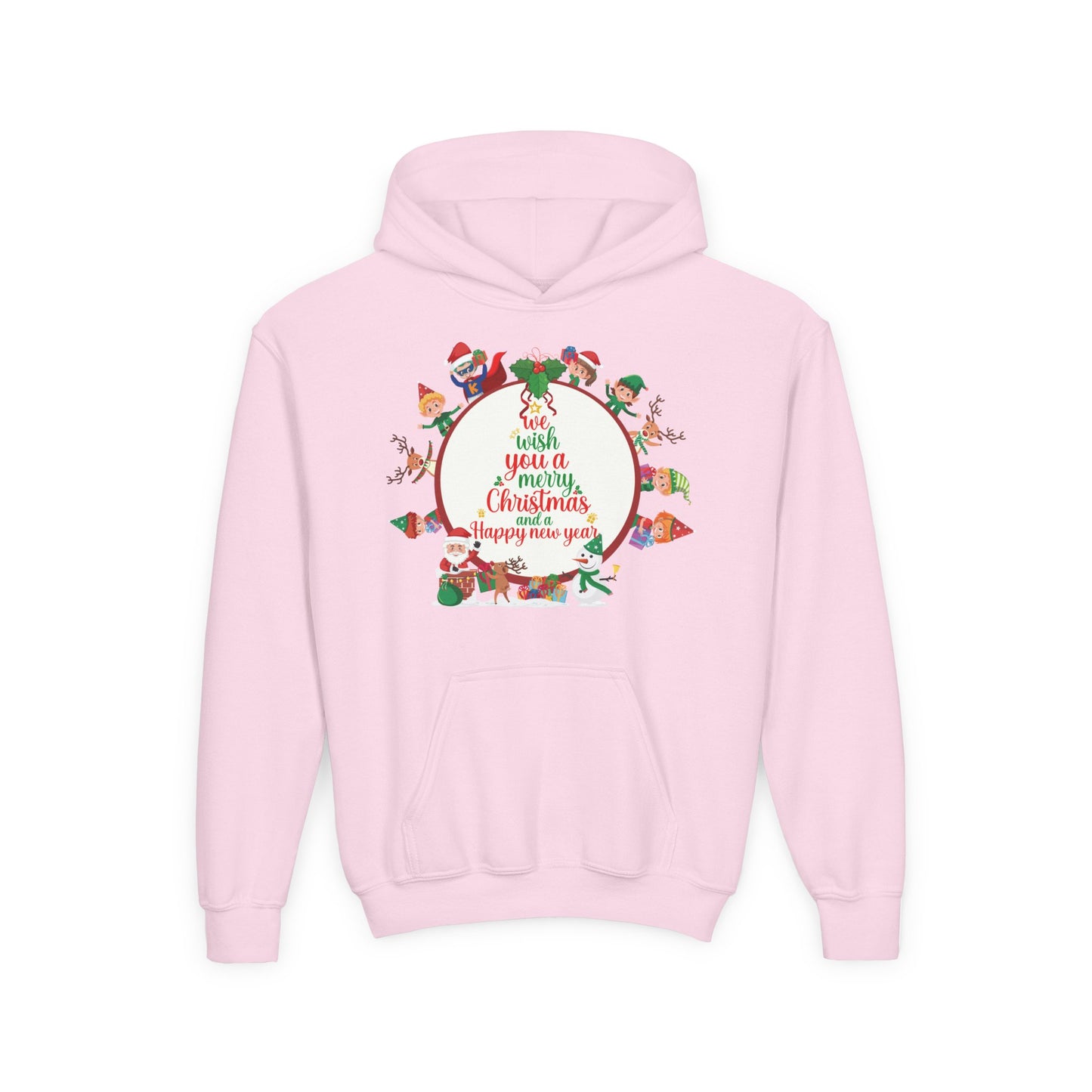 Youth Heavy Blend Hooded Sweatshirt - We wish you a merry christmas