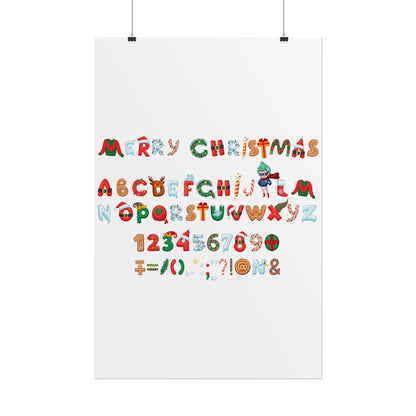 Rolled Posters - Christmas alphabet - [[{"value":"Wonderwear Kid"}]]