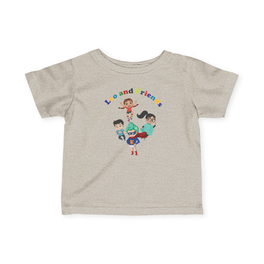 Infant Fine Jersey Tee - Leo & Friends - [[{"value":"Wonderwear Kid"}]]