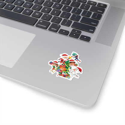 Kiss-Cut Stickers - Super kiddo making christmas tree - [[{"value":"Wonderwear Kid"}]]