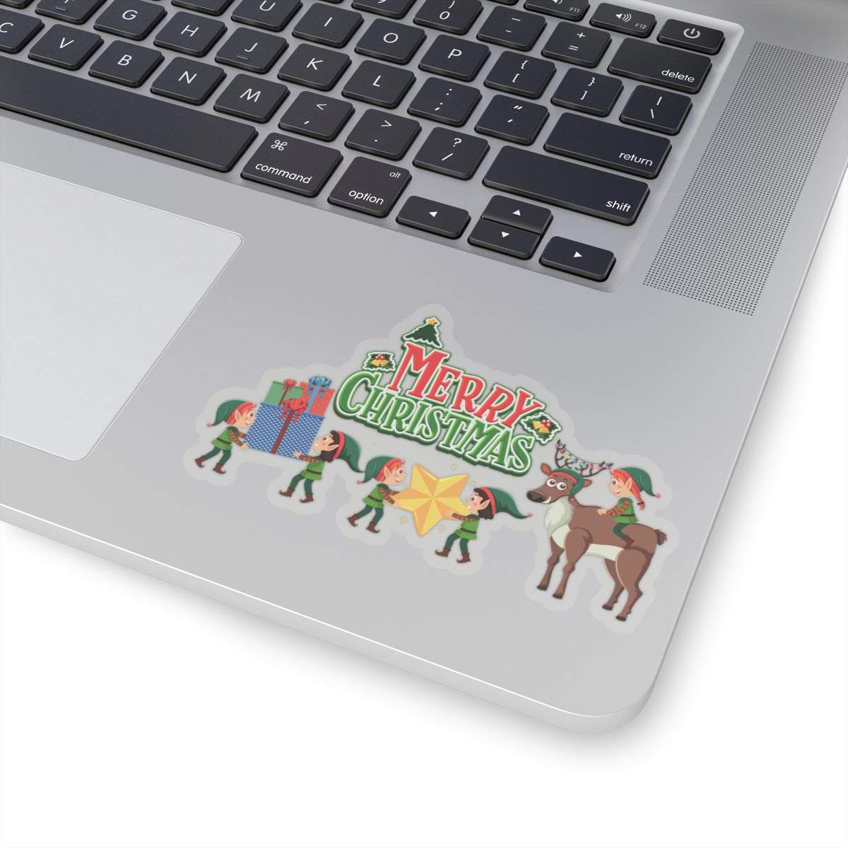 Kiss-Cut Stickers - Merry christmas and reindeer - [[{"value":"Wonderwear Kid"}]]