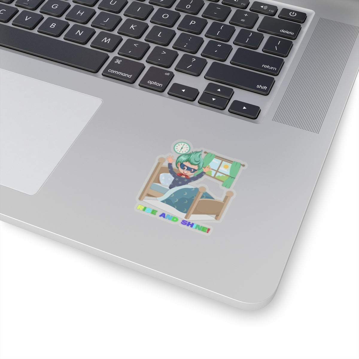 Kiss-Cut Stickers - Super kiddo teaches us to wake up early - [[{"value":"Wonderwear Kid"}]]