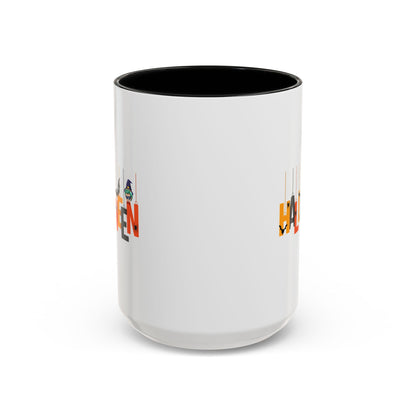 Accent Coffee Mug - Holloween hanging letters Printify