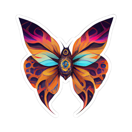 Kiss-Cut Vinyl Decals - beautiful butterfly Printify