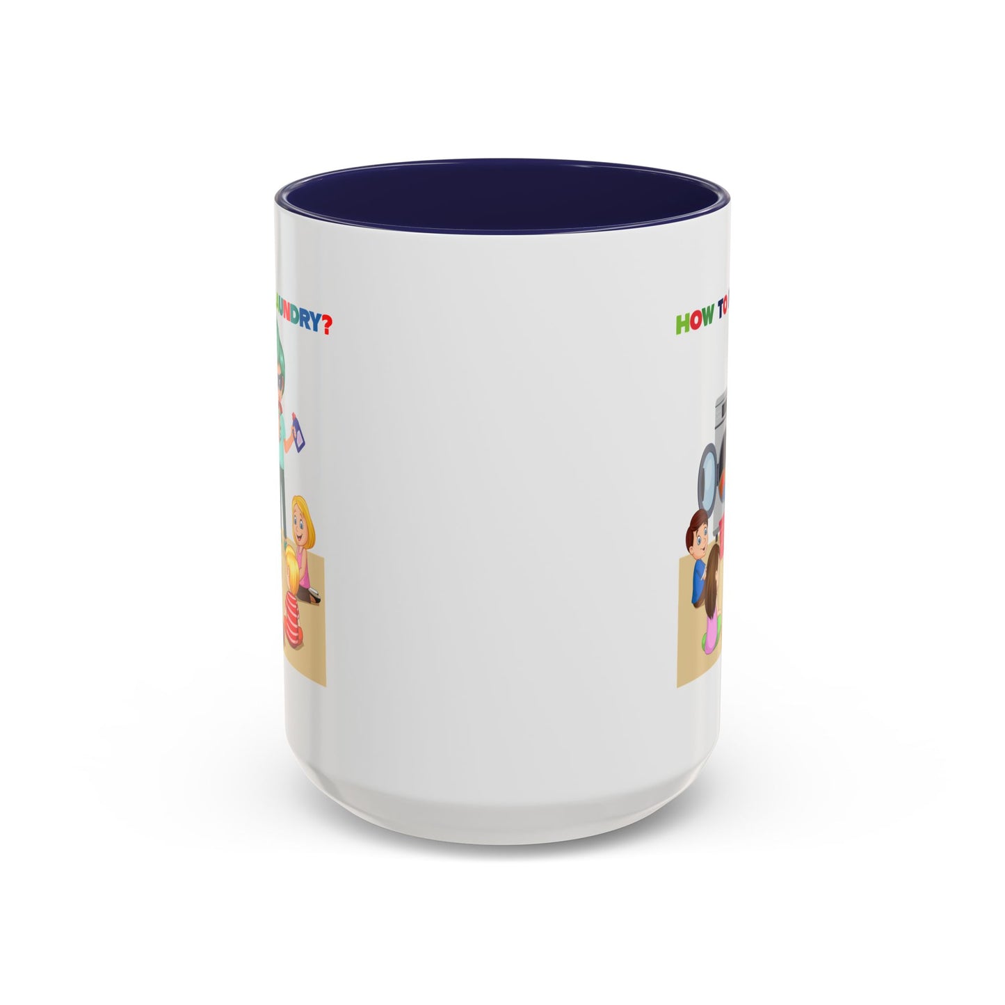 Accent Coffee Mug - super kiddo teaching laundry