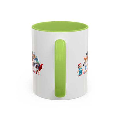 Accent Coffee Mug - Happy new year from super kiddo - [[{"value":"Wonderwear Kid"}]]