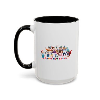 Accent Coffee Mug - Happy new year from super kiddo - [[{"value":"Wonderwear Kid"}]]
