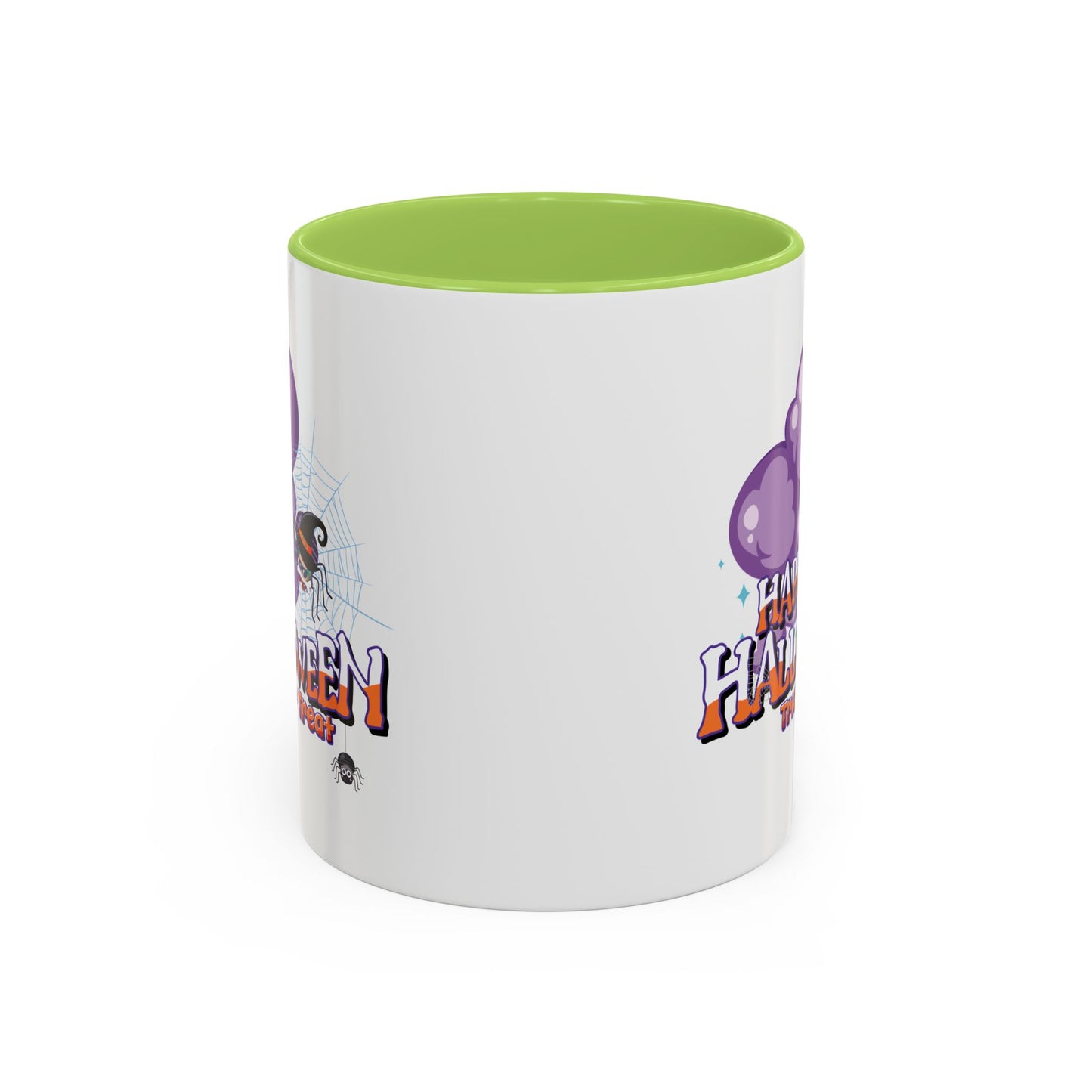 Accent Coffee Mug - Happy holloween - spider kiddo
