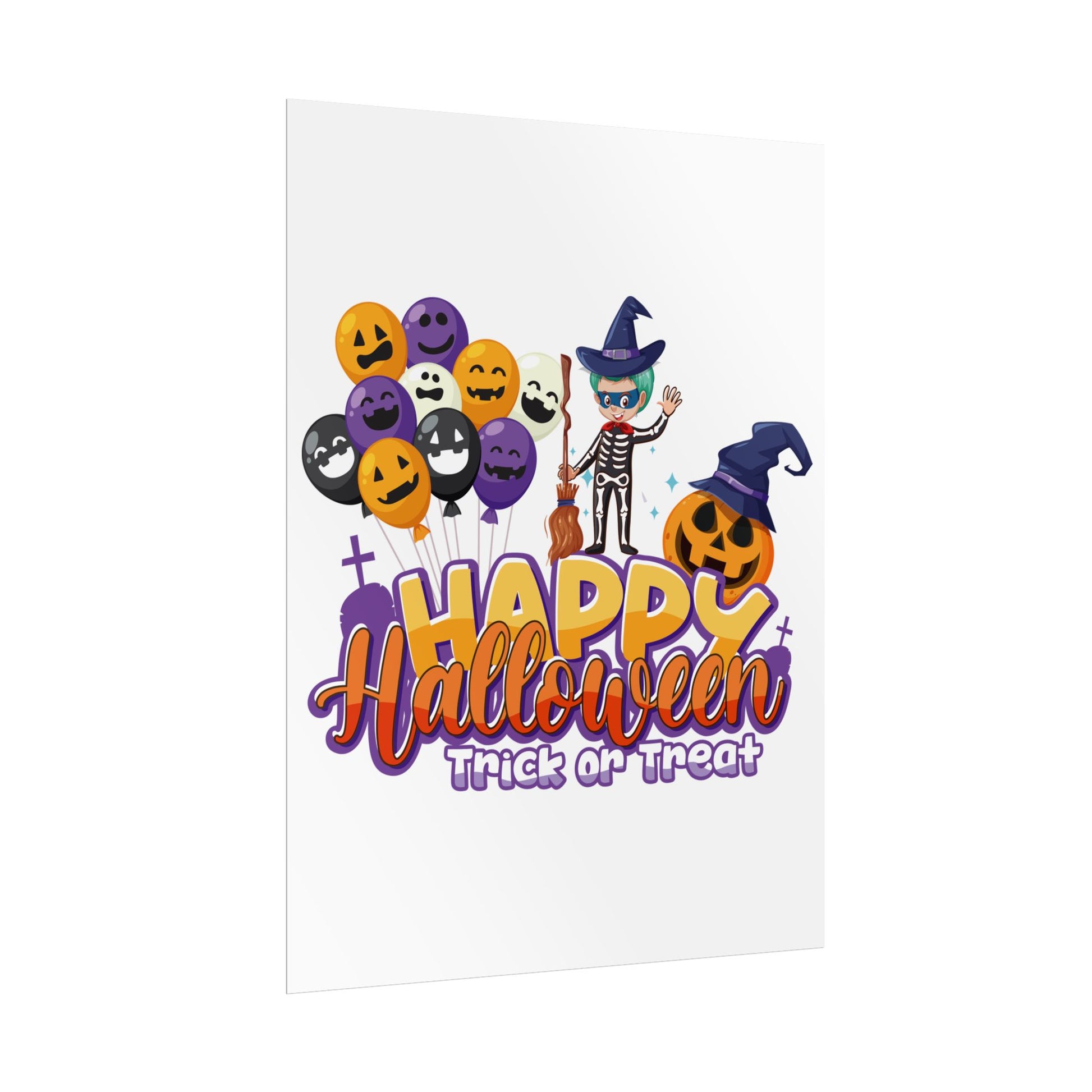 Rolled Posters - Happy halloween trick or treat - [[{"value":"Wonderwear Kid"}]]