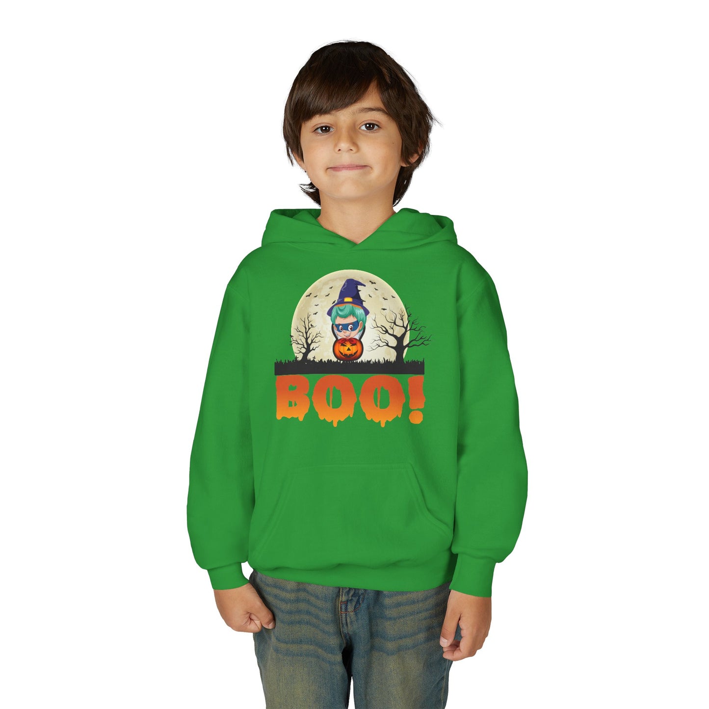 Youth Heavy Blend Hooded Sweatshirt - Boo
